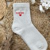 Chaussettes Bisou Beige | Juste Elles Chaussettes Bisou Beige