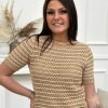 Top Valentina Camel | Juste Elles Top Valentina Camel