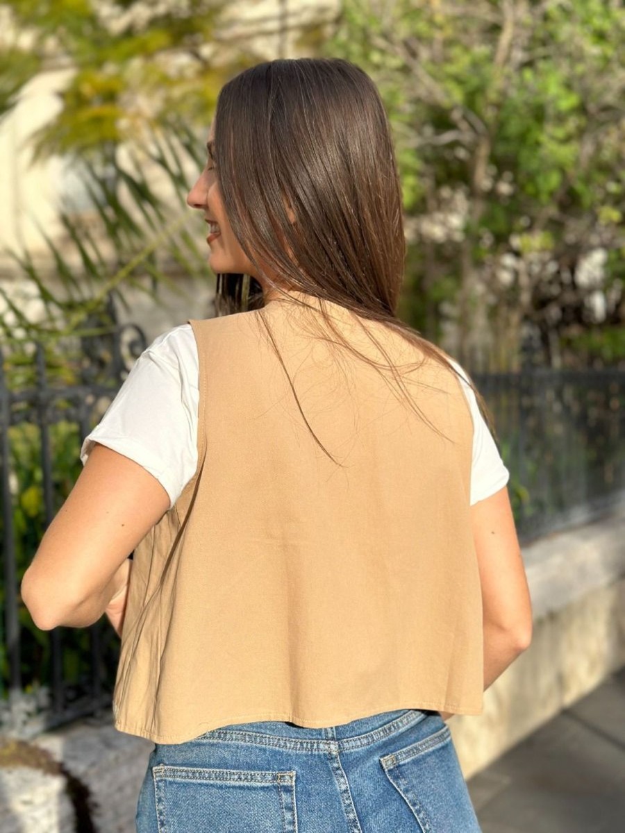 Veste Alissya Camel | Juste Elles Veste Alissya Camel