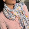 Foulard Marta Rose clair | Juste Elles Foulard Marta Rose Clair