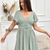 Robe courte Ingrid Vert Clair | Juste Elles Robe Courte Ingrid Vert Clair