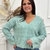 Pull Calista Vert menthe | Juste Elles Pull Calista Vert Menthe