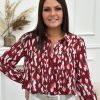 Blouse Virginie Bordeaux | Juste Elles Blouse Virginie Bordeaux