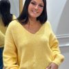 Pull Roxane Jaune | Juste Elles Pull Roxane Jaune