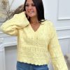 Pull Calista Jaune | Juste Elles Pull Calista Jaune