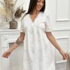 Robe courte Jade Ecru | Juste Elles Robe Courte Jade Ecru