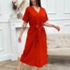 Robe longue Apollonia Rouille | Juste Elles Robe Longue Apollonia Rouille