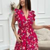 Robe courte Julie Fuchsia | Juste Elles Robe Courte Julie Fuchsia