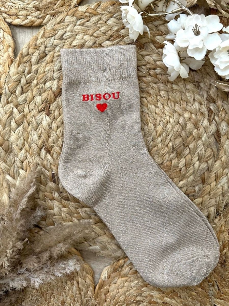 Chaussettes Bisou Doré | Juste Elles Chaussettes Bisou Dore