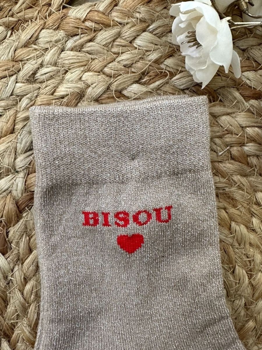 Chaussettes Bisou Doré | Juste Elles Chaussettes Bisou Dore