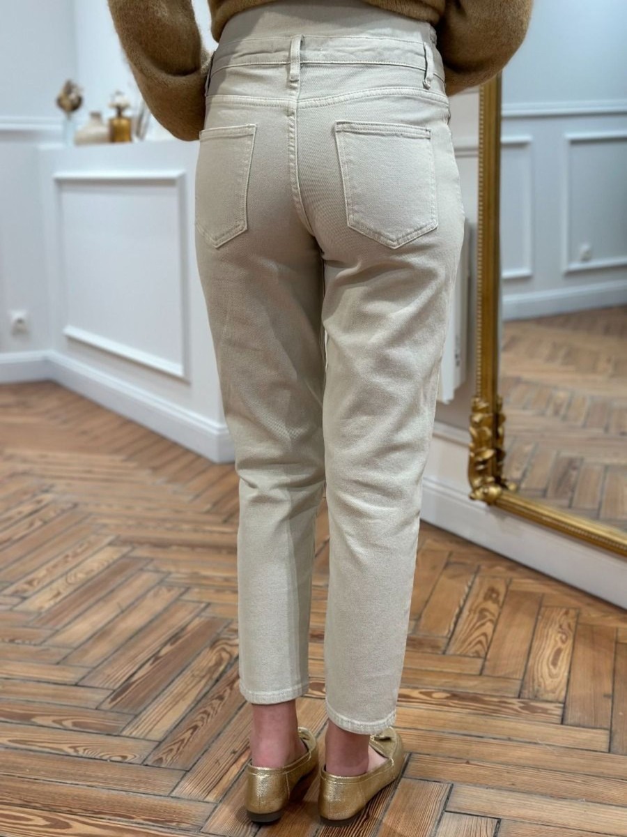 Jeans Fabiana Beige | Juste Elles Jeans Fabiana Beige