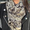 Foulard Paulina Noir | Juste Elles Foulard Paulina Noir