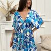 Robe courte Agata Bleu | Juste Elles Robe Courte Agata Bleu