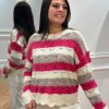 Pull Lilou Fuschia | Juste Elles Pull Lilou Fuschia