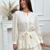 Robe longue Antonia Blanc | Juste Elles Robe Longue Antonia Blanc