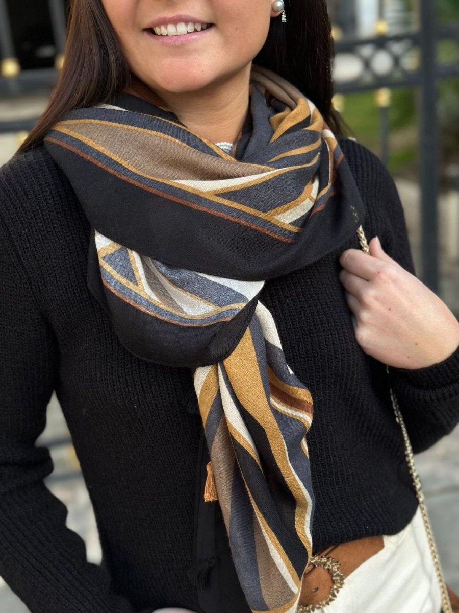 Foulard Camila Camel | Juste Elles Foulard Camila Camel