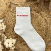 Chaussettes Bonheur Blanc | Juste Elles Chaussettes Bonheur Blanc