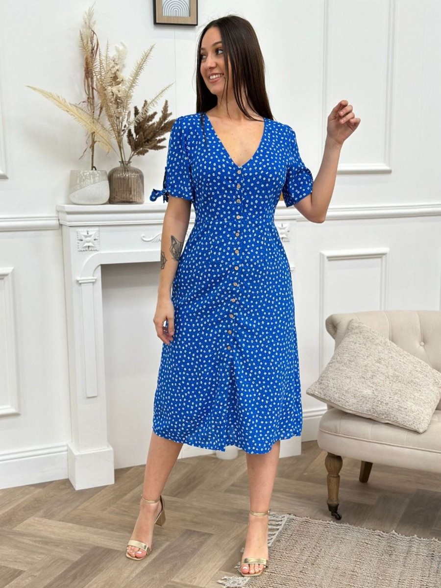 Robe longue Salma Bleu | Juste Elles Robe Longue Salma Bleu