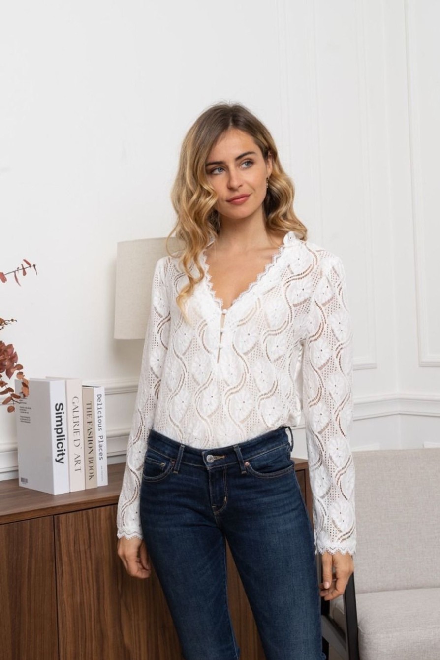 Blouse Rachel Ecru | Juste Elles Blouse Rachel Ecru