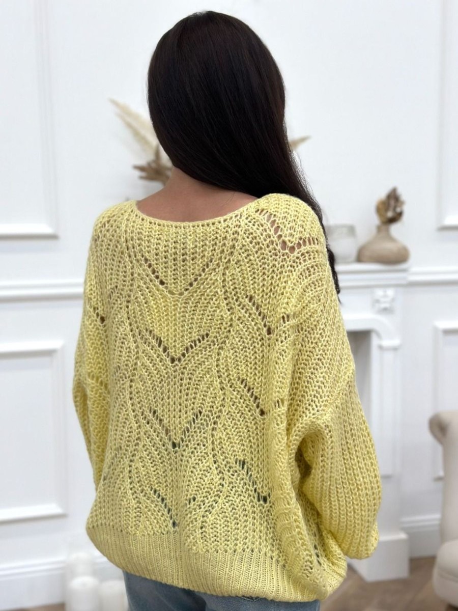 Pull Augustina Jaune | Juste Elles Pull Augustina Jaune