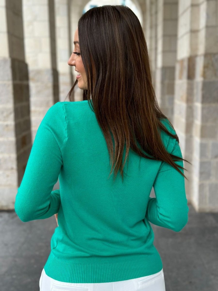 Pull Briar Vert brésil | Juste Elles Pull Briar Vert Bresil