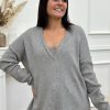 Pull Alma Gris | Juste Elles Pull Alma Gris