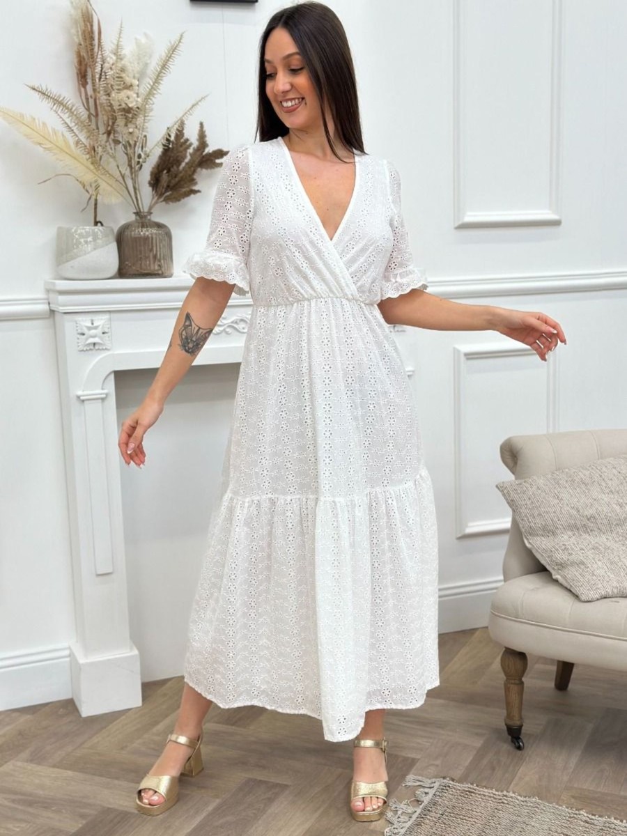 Robe longue Armelle Ecru | Juste Elles Robe Longue Armelle Ecru