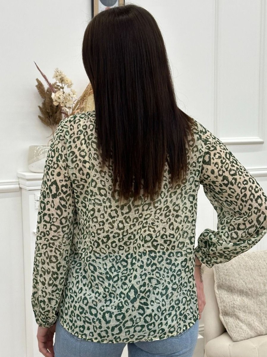 Blouse Ghita Vert | Juste Elles Blouse Ghita Vert