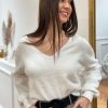 Pull Thessaly Blanc | Juste Elles Pull Thessaly Blanc