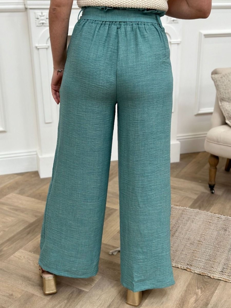 Pantalon Kátia Vert Clair | Juste Elles Pantalon Katia Vert Clair