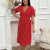 Robe longue Salma Rouge | Juste Elles Robe Longue Salma Rouge