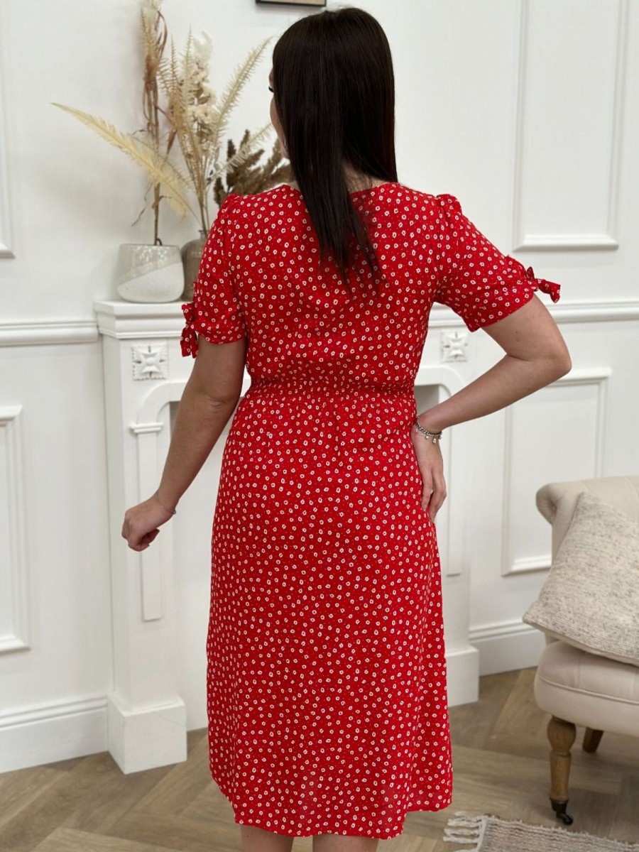 Robe longue Salma Rouge | Juste Elles Robe Longue Salma Rouge