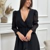 Robe Edma Noir | Juste Elles Robe Edma Noir