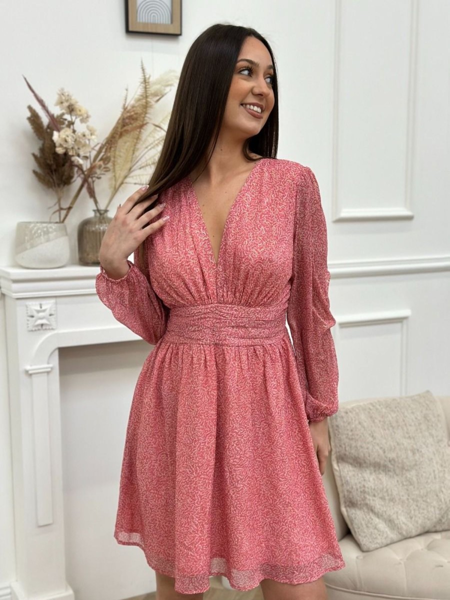 Robe courte Bruna Rose | Juste Elles Robe Courte Bruna Rose