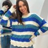 Pull Lilou Bleu | Juste Elles Pull Lilou Bleu