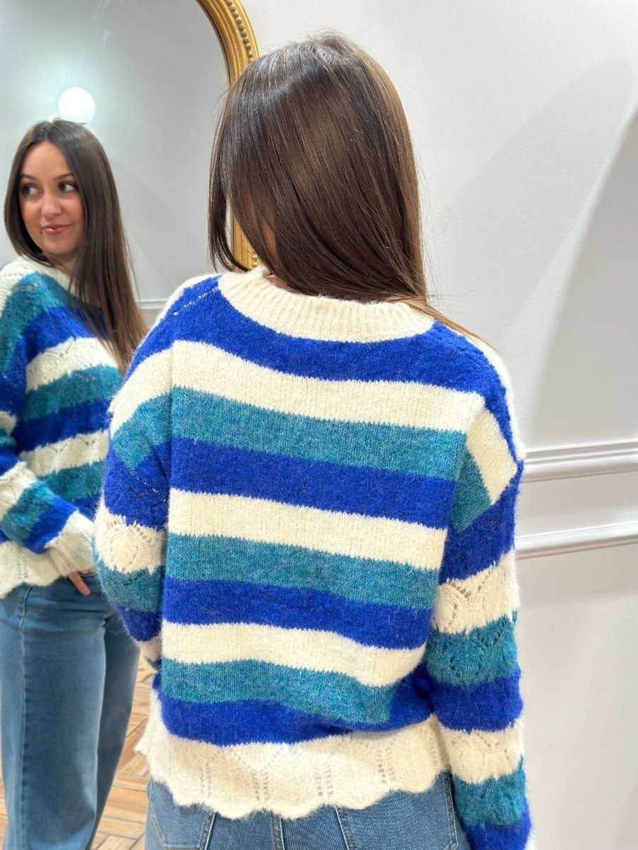 Pull Lilou Bleu | Juste Elles Pull Lilou Bleu