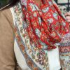 Foulard Katalina Rouge | Juste Elles Foulard Katalina Rouge