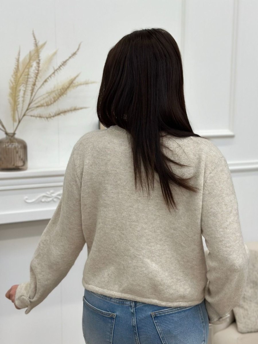 Pull Hilaire Beige | Juste Elles Pull Hilaire Beige