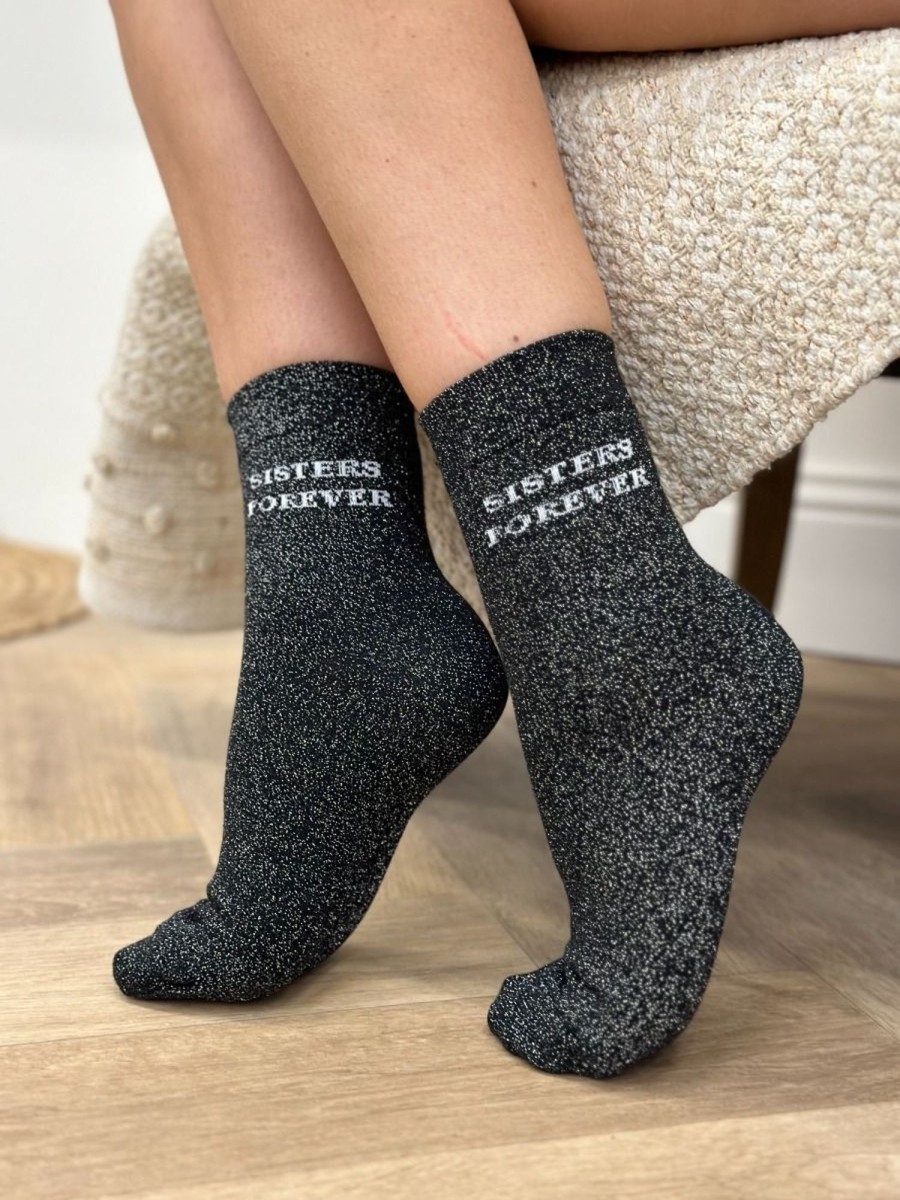 Chaussettes Sister Noir | Juste Elles Chaussettes Sister Noir