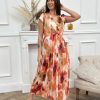 Robe longue Clarissa Rose Or | Juste Elles Robe Longue Clarissa Rose Or