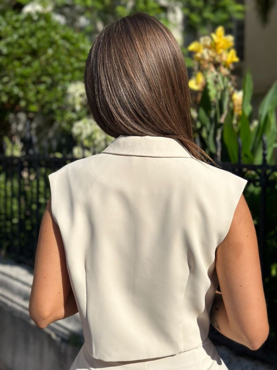 Blazer Jasmine Beige | Juste Elles Blazer Jasmine Beige