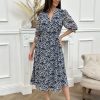 Robe longue Natia Bleu | Juste Elles Robe Longue Natia Bleu