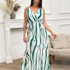 Robe longue Flavie Vert | Juste Elles Robe Longue Flavie Vert