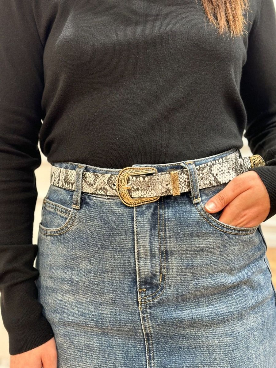 Ceinture Iris Gris | Juste Elles Ceinture Iris Gris