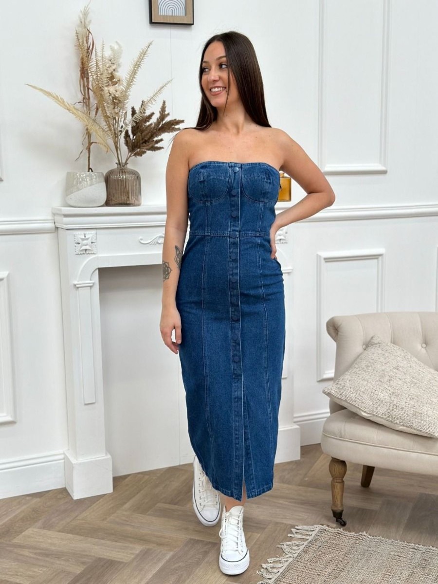 Robe Laury Bleu | Juste Elles Robe Laury Bleu