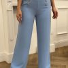 Pantalon Raphaëlle Bleu ciel | Juste Elles Pantalon Raphaelle Bleu Ciel