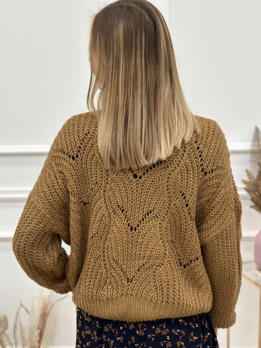 Pull Véra Camel | Juste Elles Pull Vera Camel