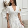 Robe courte Camille Blanc | Juste Elles Robe Courte Camille Blanc