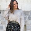 Pull Millie beige chiné | Juste Elles Pull Millie Beige Chine | Juste Elles