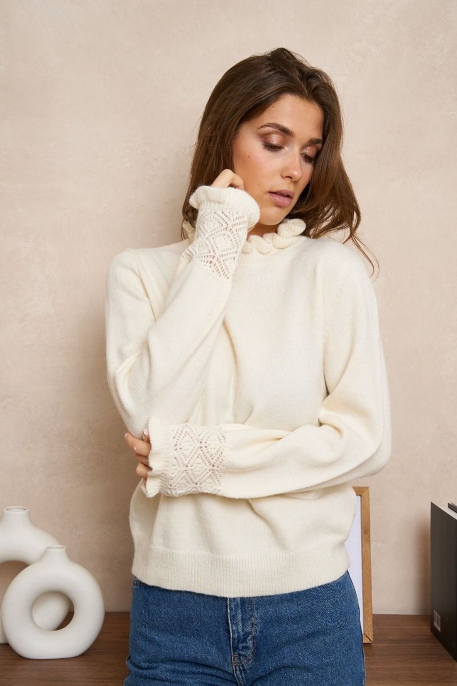 Pull Cassandre Beige | Juste Elles Pull Cassandre Beige